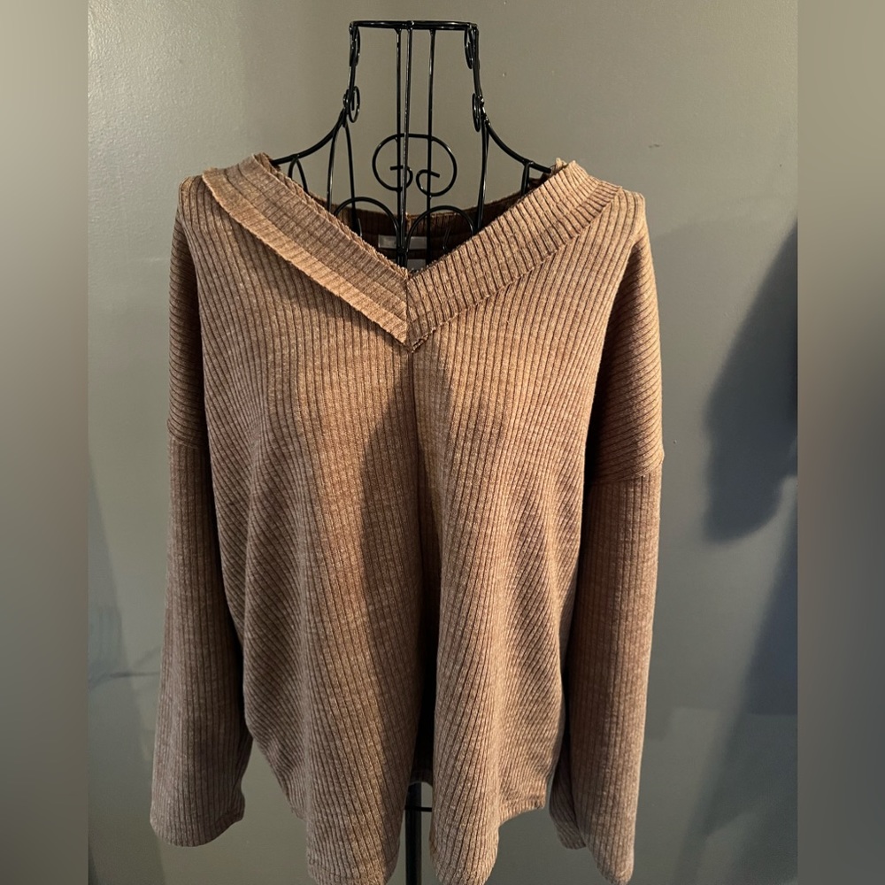Oversized V-Neck Sweater
